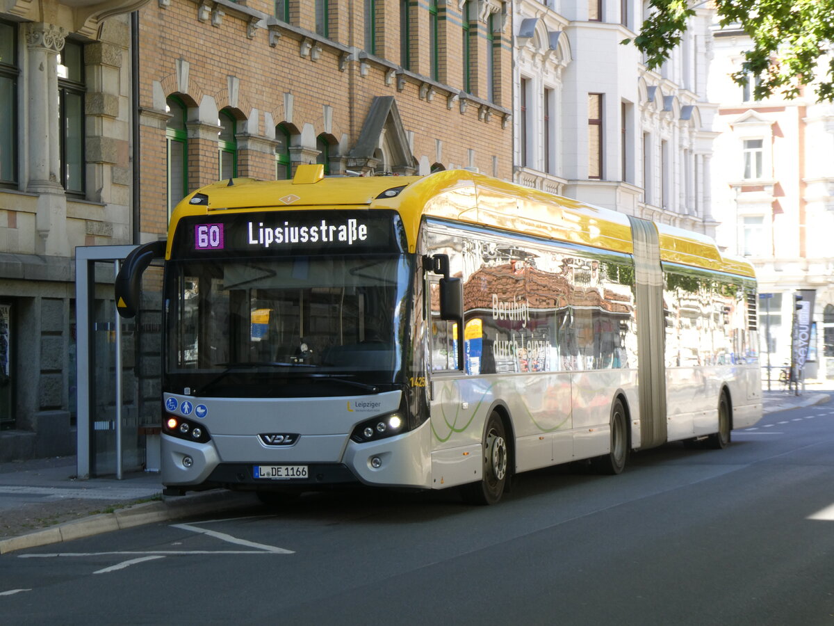 (264'451) - LVB Leipzig - Nr. 14'256/L-DE 1166 - eVDL am 9. Juli 2024 in Leipzig, Karl-Liebknecht-/Kurt-Eisner-Strasse