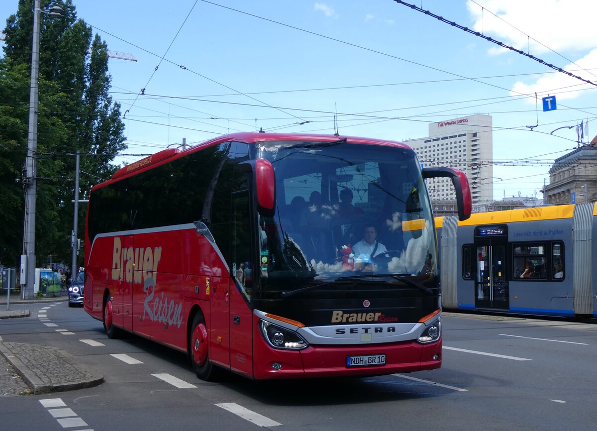 (264'475) - Brauer, Nordhausen - NDH-BR 10 - Setra am 9. Juli 2024 beim Hauptbahnhof Leipzig