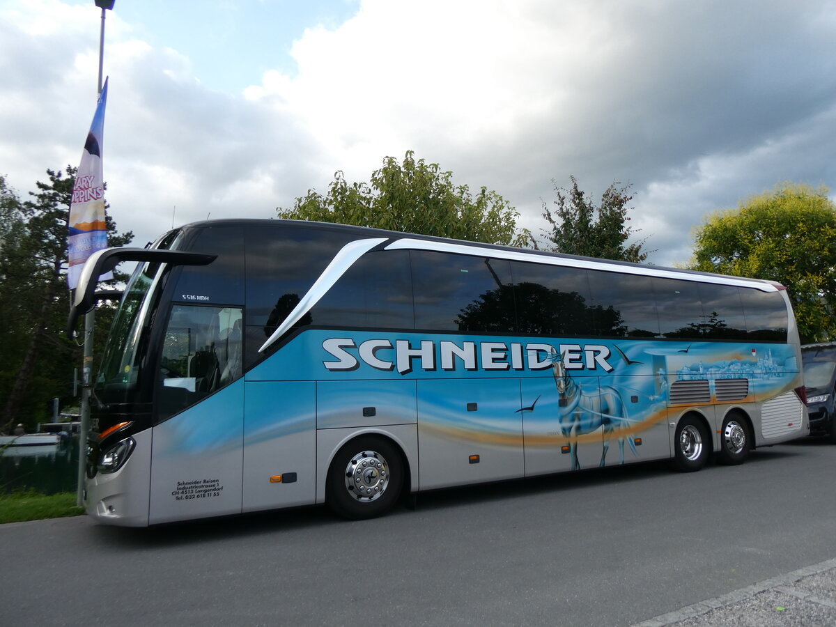 (264'848) - Schneider, Langendorf - SO 21'615 - Setra am 17. Juli 2024 in Thun, Strandbad