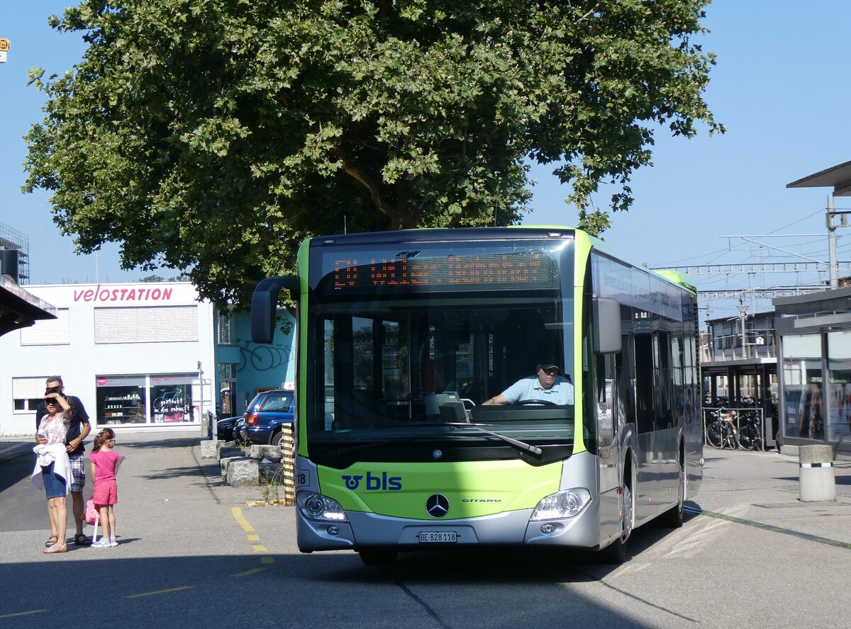 (265'006) - Busland, Burgdorf - Nr. 118/BE 828'118 - Mercedes am 25. Juli 2024 beim Bahnhof Burgdorf