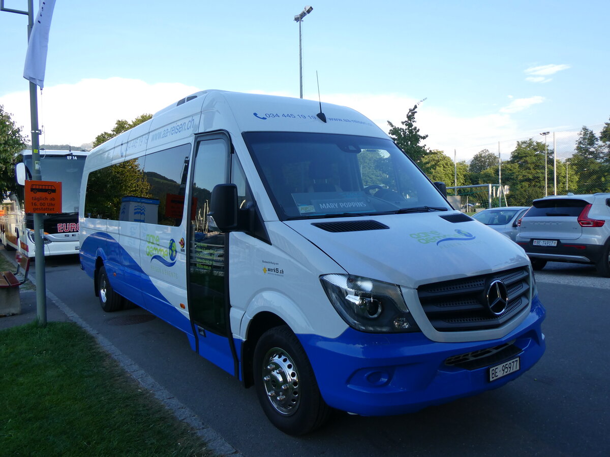 (265'084) - Aare-Aemme Reisen, Lyssach - BE 95'977 - Mercedes am 27. Juli 2024 in Thun, Strandbad