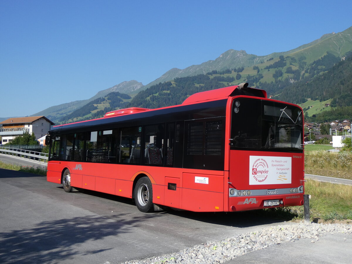 (265'317) - AFA Adelboden - Nr. 91/BE 26'704 - Solaris am 31. Juli 2024 in Frutigen, Garage