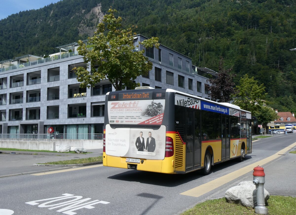 (265'958) - PostAuto Graubnden - GR 106'553/PID 4629 - Mercedes (ex PostAuto Nordschweiz) am 19. August 2024 beim Bahnhof Interlaken Ost