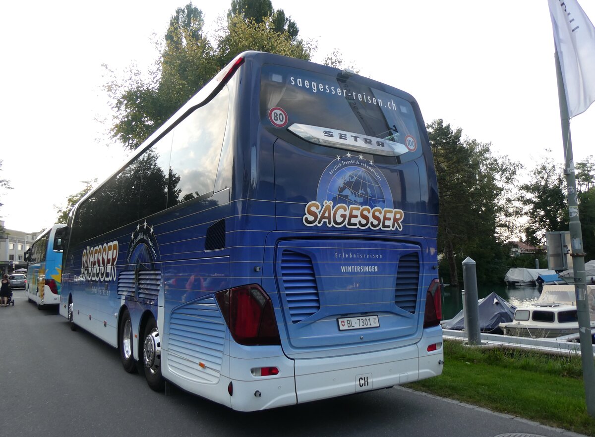 (266'086) - Sgesser, Wintersingen - Nr. 4/BL 7301 - Setra am 20. August 2024 in Thun, Strandbad