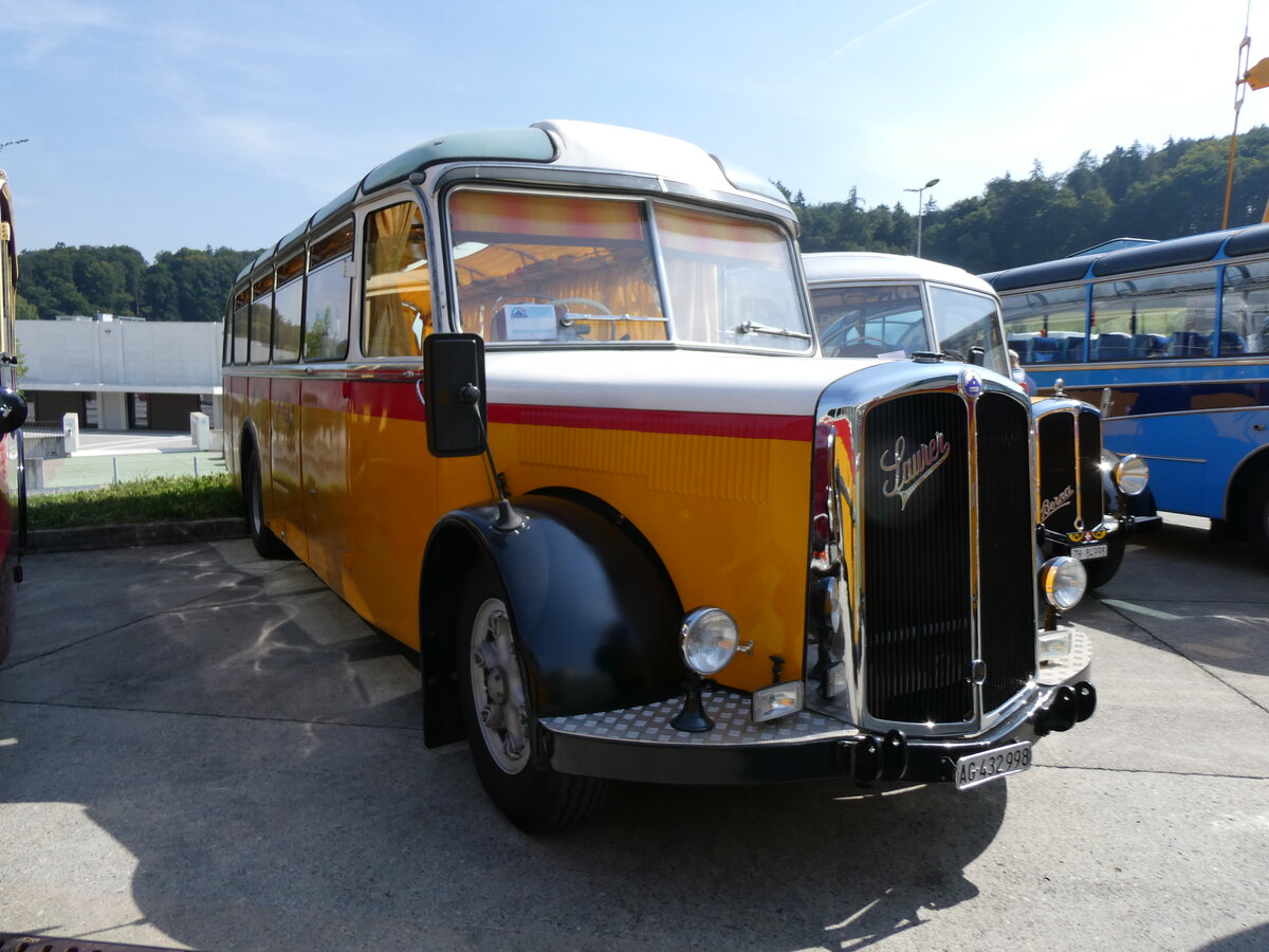 (266'364) - Lthi, Zrich - AG 432'998 - Saurer/Tscher (ex Zazzi, Disentis) am 31. August 2024 in Oberkirch, CAMPUS Sursee