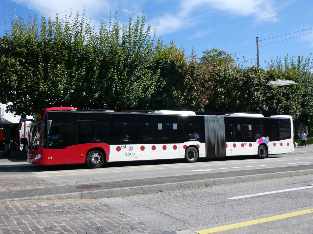 (266'811) - TPF Fribourg - Nr. 572/FR 300'307 - Mercedes am 7. September 2024 in Fribourg, Place Georges Python