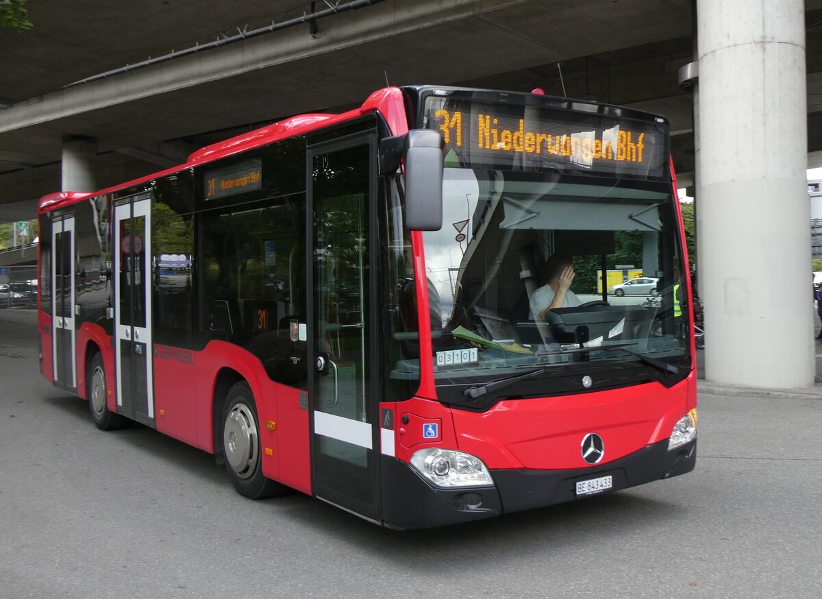 (266'999) - Bernmobil, Bern - Nr. 433/BE 843'433 - Mercedes am 14. September 2024 beim Bahnhof Bern Europaplatz