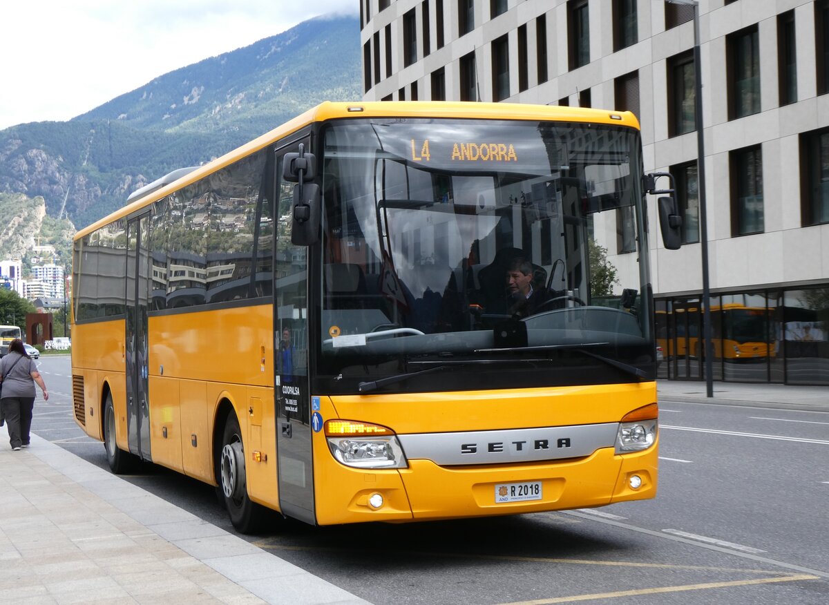 (267'208) - Coopalsa, Andorra la Vella - R2018 - Setra am 18. September 2024 in Andorra la Vella, Estaci Nacional Autobusos