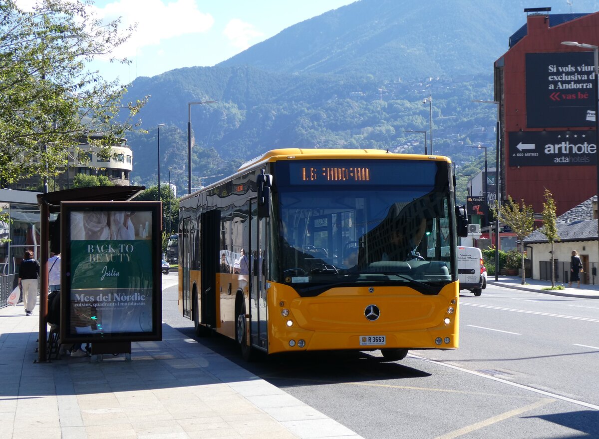 (267'276) - Coopalsa, Andorra la Vella - R3663 - Mercedes am 19. September 2024 in Andorra la Vella, Estaci Nacional Autobusos