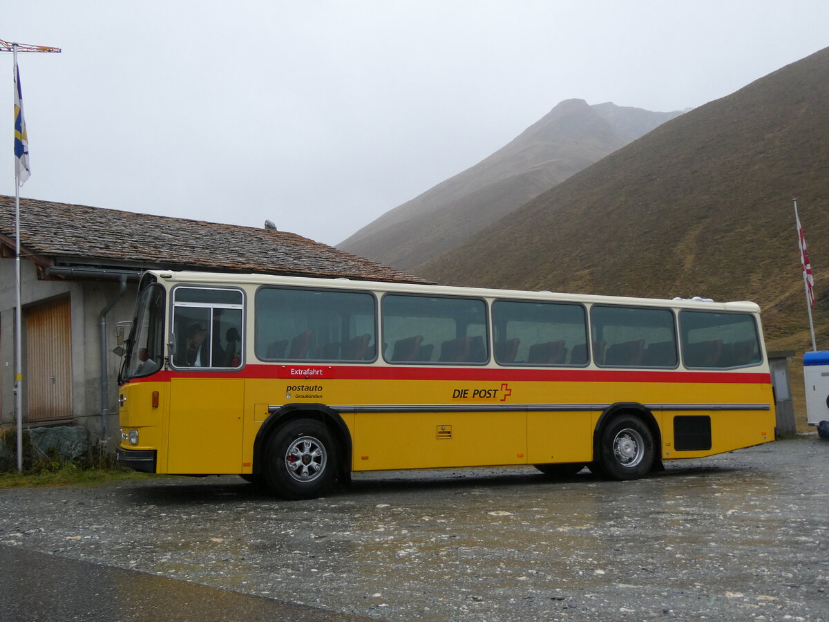 (267'868) - Ltscher, Haldenstein - GR 30'758 - Saurer/R&J (ex Dornbierer, Thal; ex FRAM Drachten/NL Nr. 24; ex PostAuto Graubnden PID 2870; ex P 24'367) am 8. Oktober 2024 in Juf