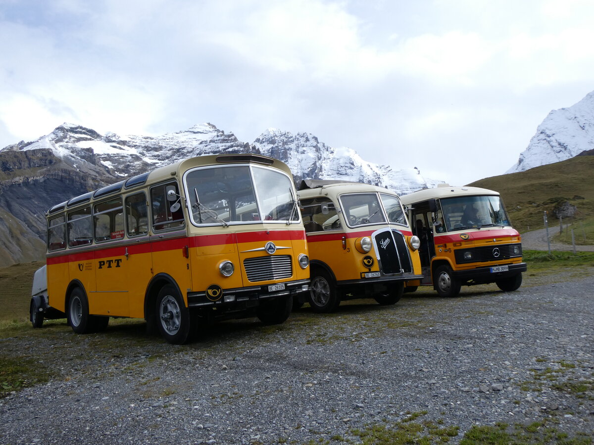 (268'116) - Schmid, Thrishaus - Nr. 9/BE 26'105 - Saurer/R&J (ex Geiger, Adelboden Nr. 9) am 12. Oktober 2024 auf dem Bundlger