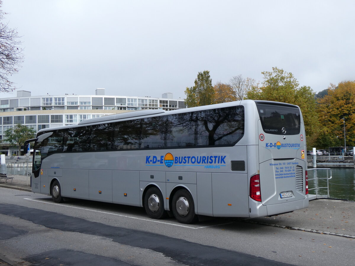 (268'262) - Aus Deutschland: K-D-E Bustouristik, Hamburg - HH-KD 836 - Mercedes am 19. Oktober 2024 bei der Schifflndte Thun