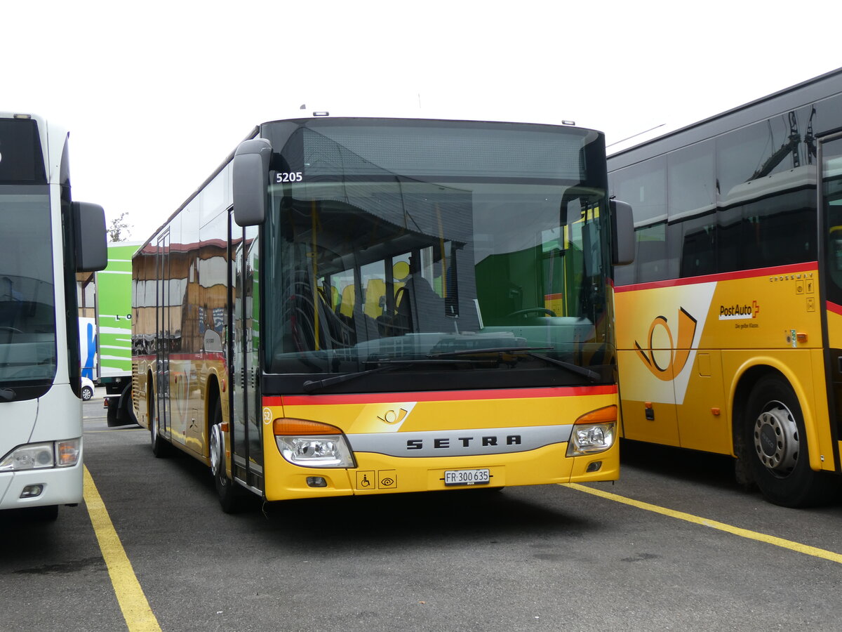 (268'280) - Wieland, Murten - Nr. 52/FR 300'635/PID 5205 - Setra am 19. Oktober 2024 in Kerzers, Interbus