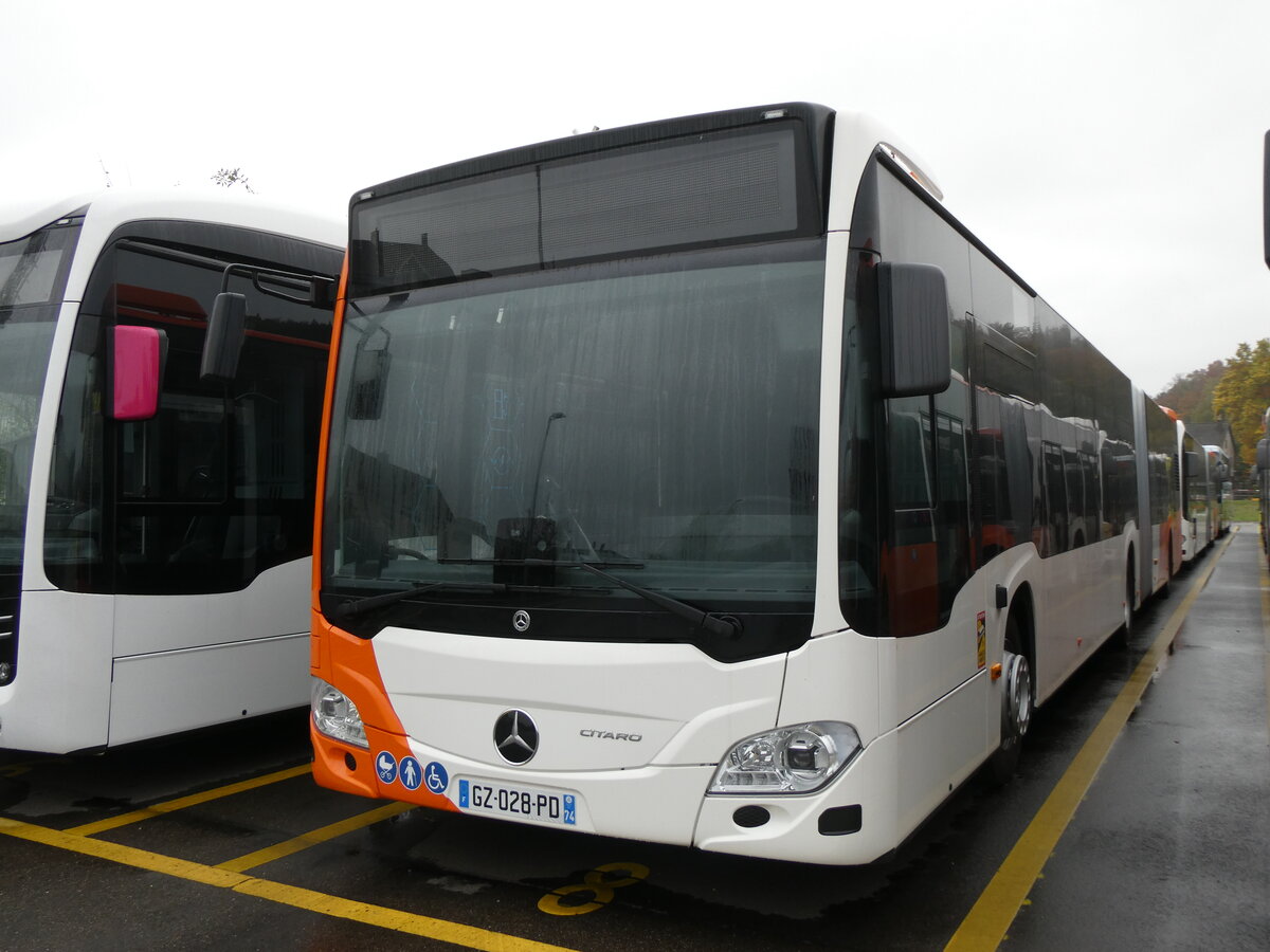 (268'303) - Aus Frankreich: Gem'Bus, St-Julien-en-Genevois - GZ 028 PD - Mercedes am 20. Oktober 2024 in Winterthur, Daimler Buses