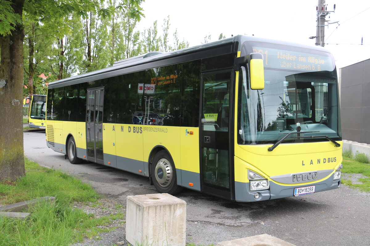 Landbus Bregenzerwald Egg - BD 16'269 - Iveco am 15. Juni 2024 in Bregenz 