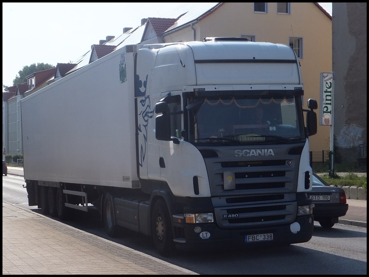 Scania Sattelzug in Sassnitz.