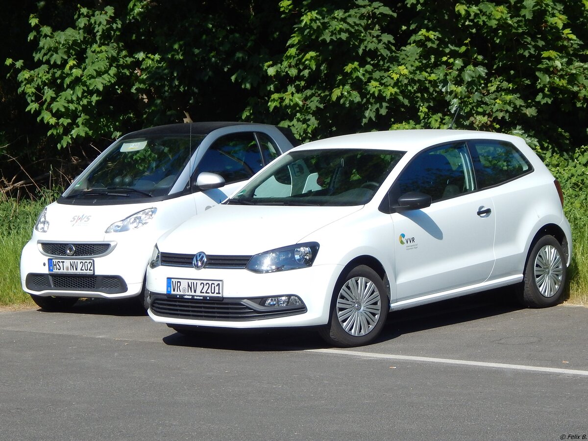 Smart und VW Polo der VVR in Stralsund.