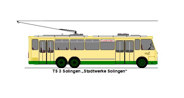 SWS Solingen - TS 3 Krupp/Ludewig-Solingen Trolleybus