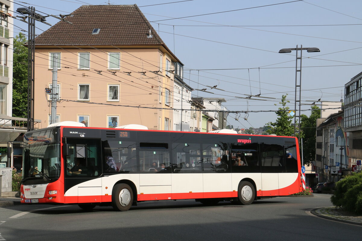 Wupsi, Leverkusen - Nr. 126/LEV-WU 126 - MAN am 18. Juni 2022 in Solingen (Aufnahme: Martin Beyer)