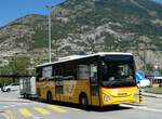 (239'401) - Autotour, Visp - VS 48'333 - Iveco (ex VS 455'577) am 21. August 2022 beim Bahnhof Gampel-Steg