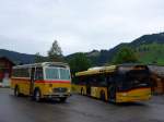 (163'793) - Rentsch, Gunten - BE 823'203 - FBW/Gangloff (ex P 23'203; ex P 21'003) + PostAuto Bern - BE 610'537 - Solaris am 23.