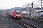 Am 27.01.2018 erreicht 612 042 mit dem RE17 nach Hagen soeben den Bahnhof Bestwg.