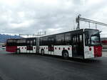 (247'015) - Aus Liechtenstein: Matt, Mauren - FL 37'687 - Volvo (ex TPF Fribourg Nr. 105) am 9. Mrz 2023 beim Bahnhof Buchs