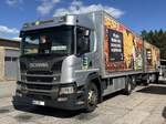 Scania Kühl-Hängerzug in Nossentiner Hütte.