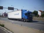 Scania Sattelzug von CS CARGO aus Tschechien in Plzen.