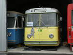 (240'168) - TN Neuchtel (Rtrobus) - Nr. 40 - Saurer/Hess Trolleybus (ex TPF Fribourg Nr. 340; ex TF Fribourg Nr. 40) am 24. September 2022 in Moudon, Rtrobus