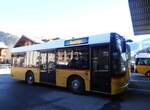 (257'931) - Mock+Weber, St. Pelagiberg - TG 203'882/PID 5565 - Solaris (ex PostAuto Ostschweiz; ex PostAuto Graubnden; ex PostAuto Ostschweiz; ex Postautobetriebe Unteres Toggenburg, Ltisburg) am 25. Dezember 2023 in Gstaad, Garage Kbli