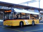 (257'936) - Mock+Weber, St. Pelagiberg - TG 203'882/PID 5565 - Solaris (ex PostAuto Ostschweiz; ex PostAuto Graubnden; ex PostAuto Ostschweiz; ex Postautobetriebe Unteres Toggenburg, Ltisburg) am 25. Dezember 2023 beim Bahnhof Gstaad