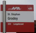 (200'639) - AFA-Haltestellenschild - St.