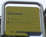 (197'959) - STI-Haltestellenschild - Thun, Drrenast - am 24.