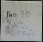 (261'057) - Fart-Einzelbillet vom 13.