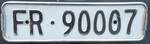 (142'006) - Nummernschild - FR 90'007 - am 21.