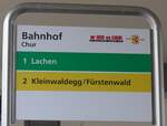 (165'209) - drBUS vu CHUR-Haltestellenschild - Chur, Bahnhof - am 19.