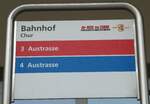 (248'578) - dr BUS vu CHUR-Haltestellenschild - Chur, Bahnhof - am 15.