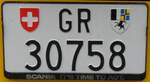 (267'878) - Nummernschild - GR 30'758 - am 8.