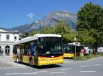 (266'244) - Gessinger, Bad Ragaz - SG 1558/PID 11'220 - Scania/Hess am 27. August 2024 beim Bahnhof Bad Ragaz